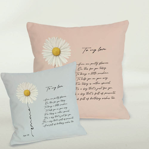 April Birth Flower Cushion