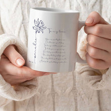 Load image into Gallery viewer, March Birth Flower Coffee Mug