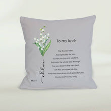 Load image into Gallery viewer, May Birth Flower Cushion