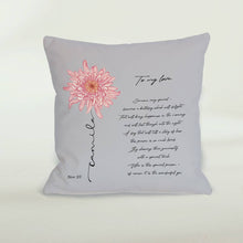 Load image into Gallery viewer, November Birth Flower Cushion, Chrysanthemum