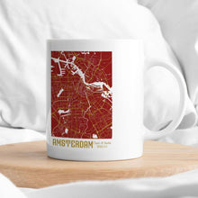 Load image into Gallery viewer, koragarro any city map personalized mug, best friend gift, long distance relationship, city map, date time location, bone china mug, birthday gift to bff