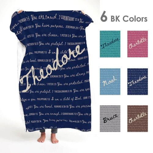 koragarro You are Loved Custom Named Blanket Scripture Affirmation Birthday Gift Best Friend Graduation Personalized Newborn Blanket Christian Gift