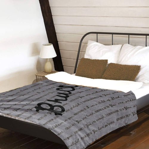 koragarro You are Loved Custom Named Blanket Scripture Affirmation Birthday Gift Best Friend Graduation Personalized Newborn Blanket Christian Gift