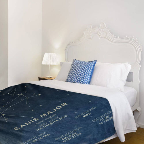 koragarro canis major constellation blanket, throw blanket, star map, astronomy gift