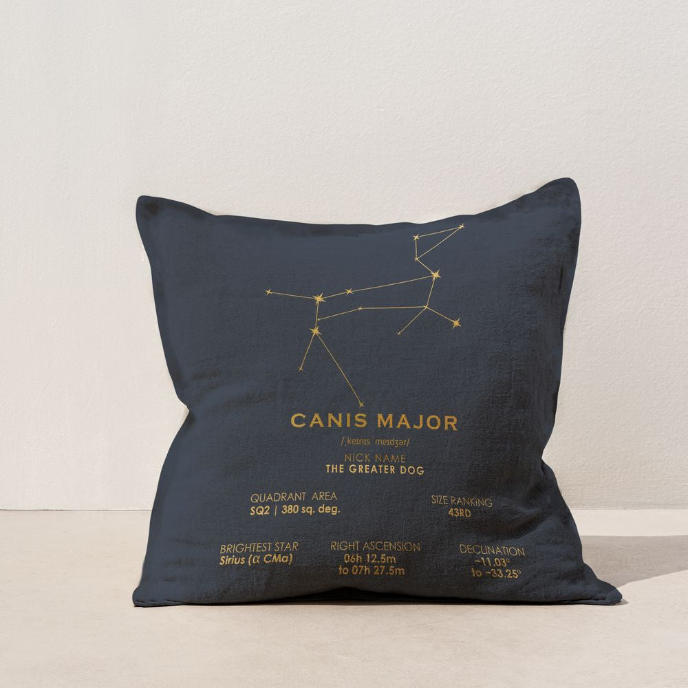 Canis Major Constellation Cushion