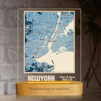 koragarro Map Prints Table Lamp, Any Location night light, City Map, Map Prints, Custom City Map led light