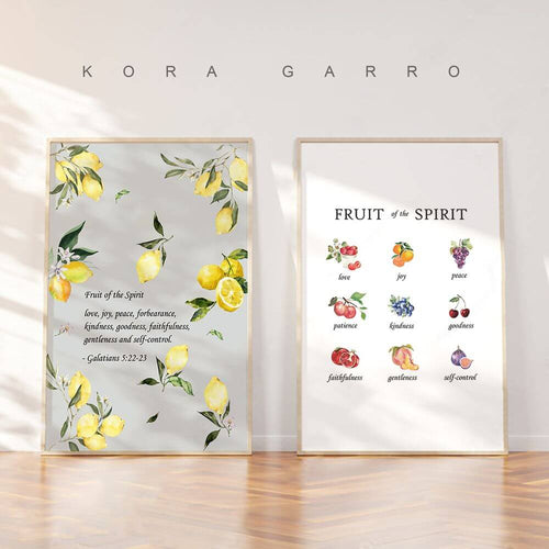 Fruit of the Spirit Christian Wall Art Poster