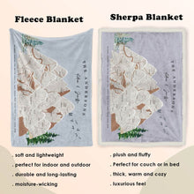 Load image into Gallery viewer, Adventure Together Map - Personalized Blanket