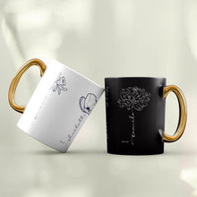 Load image into Gallery viewer, koragarro- family name sign- birth month named flower personalized mug-birthday gift
