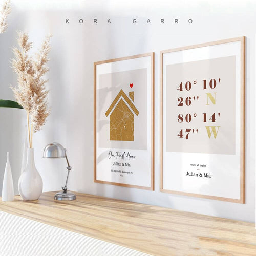 Housewarming Map Gift