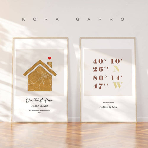 Housewarming Map Gift