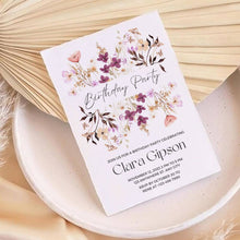 Load image into Gallery viewer, Rustic Flowers Party Invitation Template