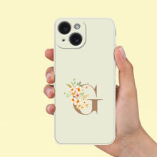 Load image into Gallery viewer, koragarro personalized phone case,Name monogram, personalized initial, family name sign, floral name design, wildflowers, spring summer flowers, poppy, Eucalyptus, watercolor, personalized gift, wreath monogram svg, wedding gift, bridal shower gift, gift for mom sister, best friend, koragarro gifts