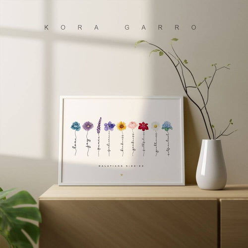 Fruit of the Spirit Galatians 5 22 Printable Wall Art