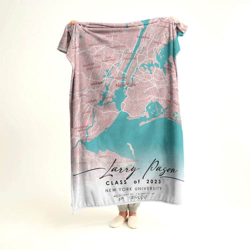 Congratulations Personalized Location Blanket