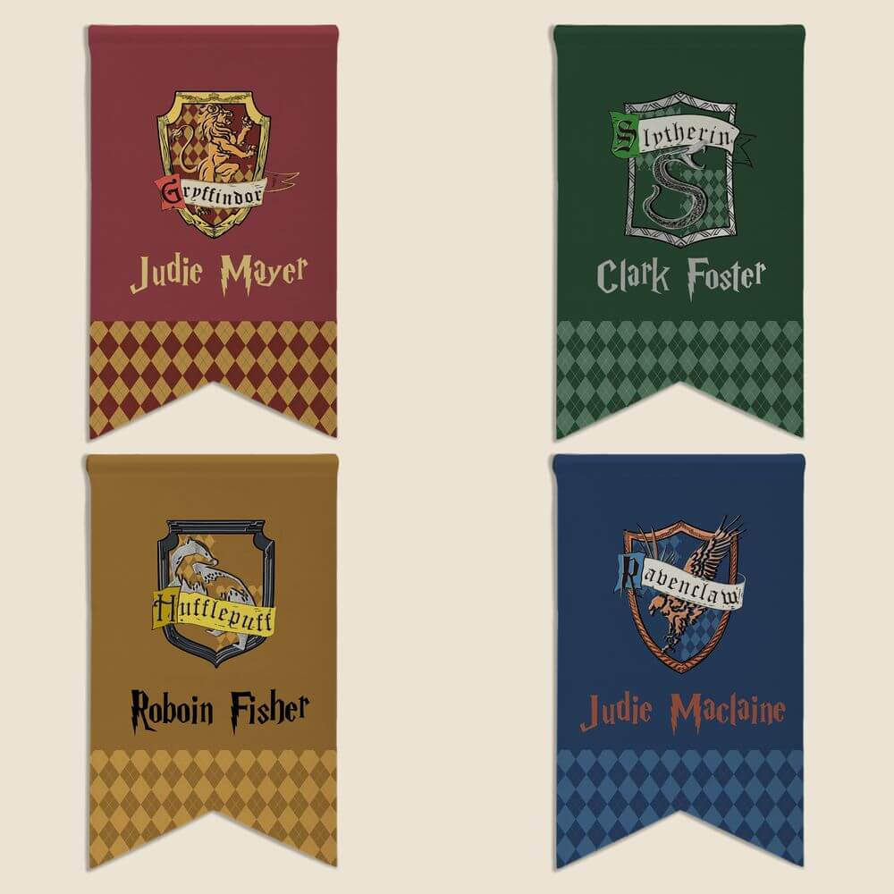 Hogwarts Houses Custom Flag