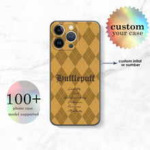 Load image into Gallery viewer, koragarro harry potter hogwarts schools, personalized silicone phone case, iphone case, thing phone case, hogwarts schools, hogwarts-Gryffindor-Hufflepuff-Ravenclaw-Slytherin, potterhead gift, Christmas gift to HP fans