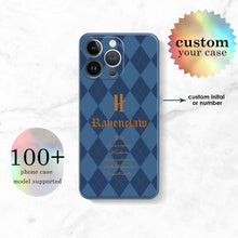 Load image into Gallery viewer, koragarro harry potter hogwarts schools, personalized silicone phone case, iphone case, thing phone case, hogwarts schools, hogwarts-Gryffindor-Hufflepuff-Ravenclaw-Slytherin, potterhead gift,Christmas gift to HP fans
