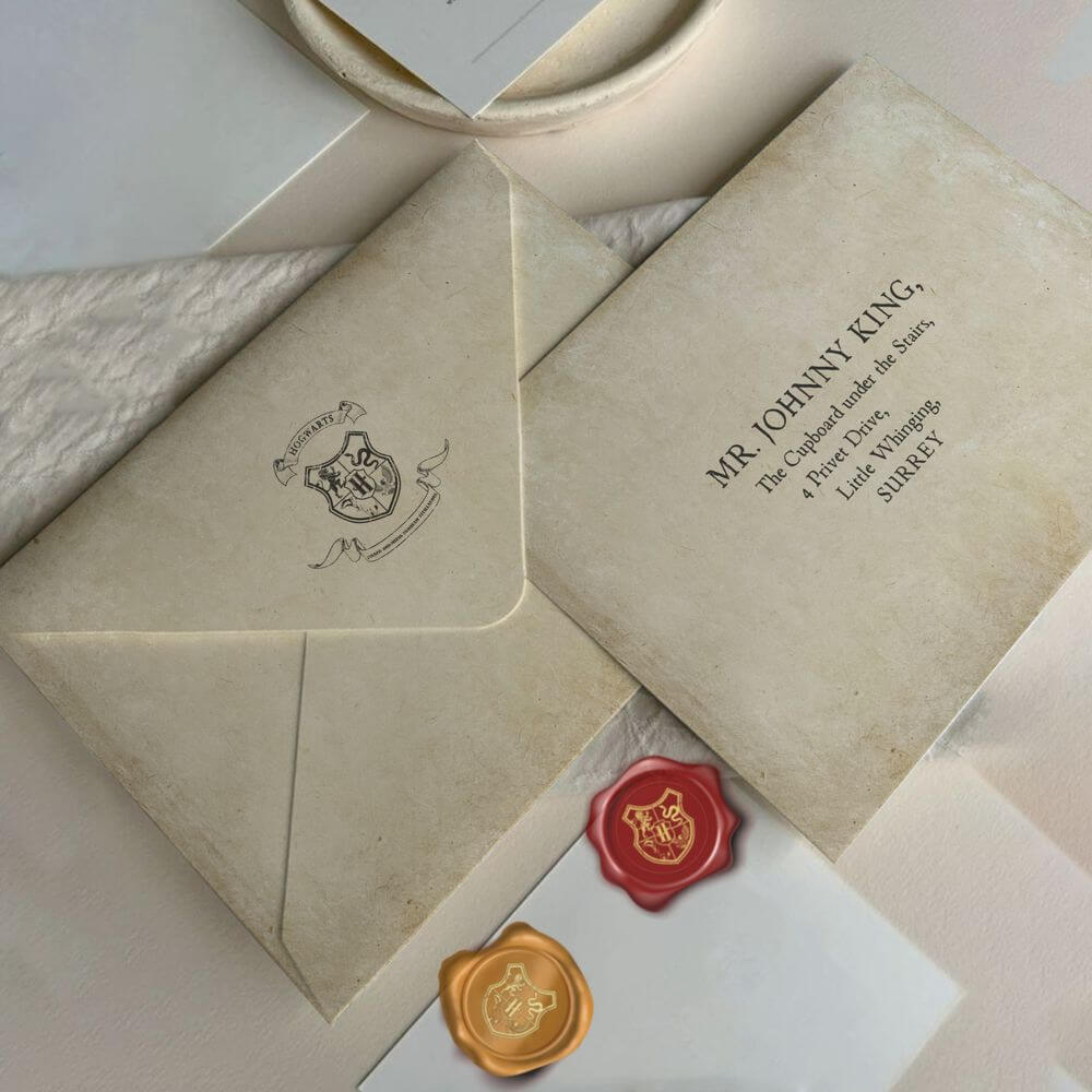 Hogwarts Envelope Canva Template