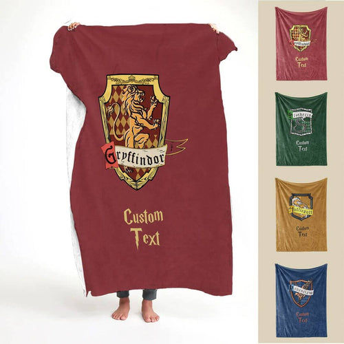 koragarro harry potter Personalized Throw Blanket Magic School  Wizard Witch Party Gift Potterhead Living Room Décor Personalized Christmas Birthday Wizard Gift fleece and sherpa blanket, Christmas gift to HP fans