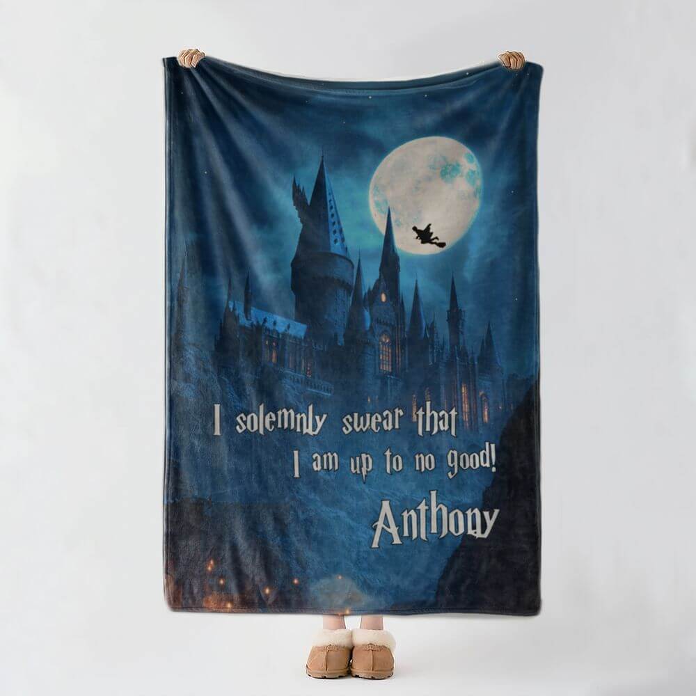Harry Wizard Personalized Blanket - Potterhead Gift | KoraGarro