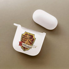 Load image into Gallery viewer, koragarro Hogwarts Crest Personalized Airpods Case potterhead birthday gift Gryffindor Slytherin Hufflepuff Ravenclaw school custom wizard name airpods case