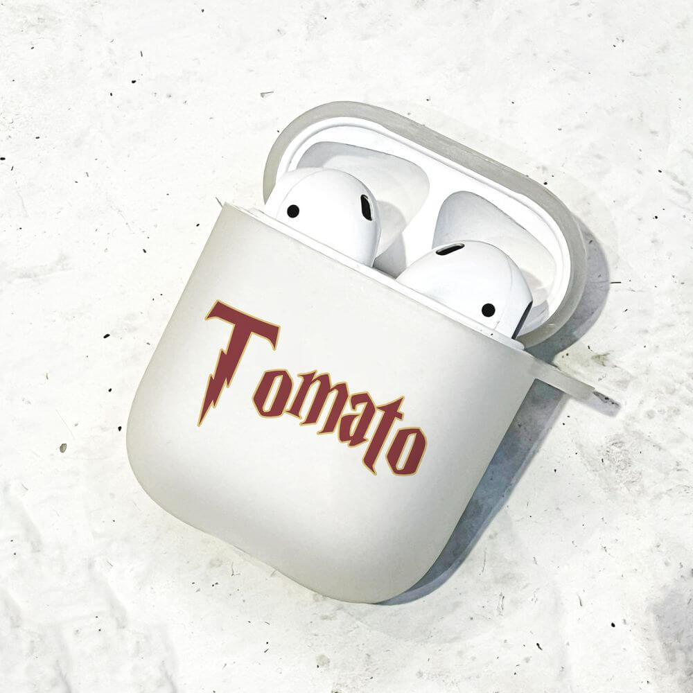 koragarro Hogwarts Crest Personalized Airpods Case potterhead birthday gift Gryffindor Slytherin Hufflepuff Ravenclaw school custom wizard name airpods case