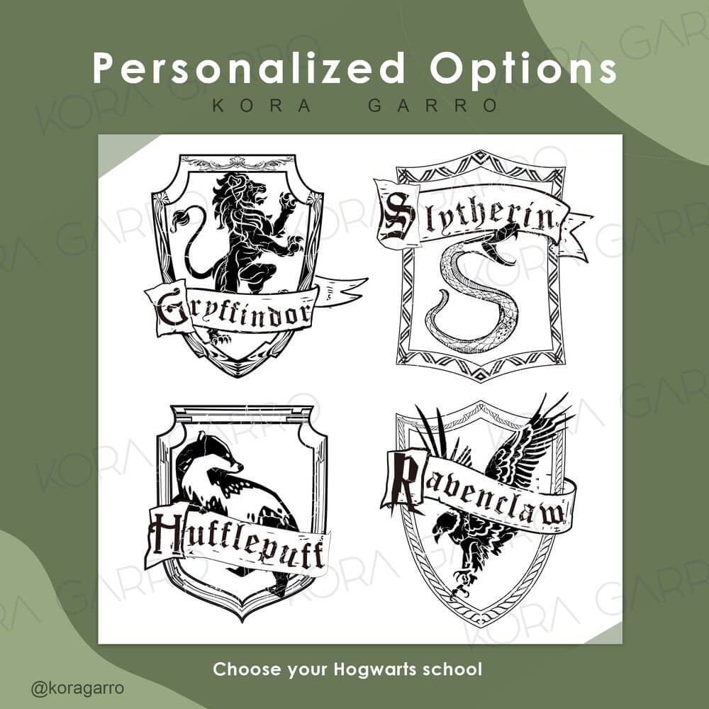 Custom Hogwarts School Ceramic Plate
