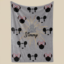 Load image into Gallery viewer, Mickey and Minnie Named Blanket
