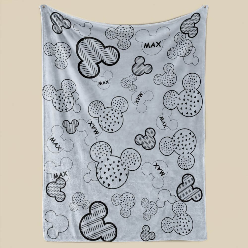 Mickey Mouse Name Blanket