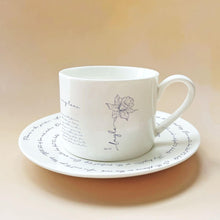 Load image into Gallery viewer, December Birth Flower Tea Cup and Saucer Set