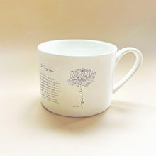 Load image into Gallery viewer, November Birth Flower Tea Cup and Saucer Set