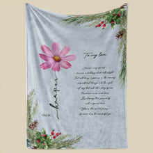 Load image into Gallery viewer, October Birth Flower Blanket - Cosmos