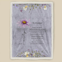 Load image into Gallery viewer, Aster Named Flower Blanket - September Flower