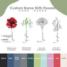 Load image into Gallery viewer, January Birth Flower Phone Case