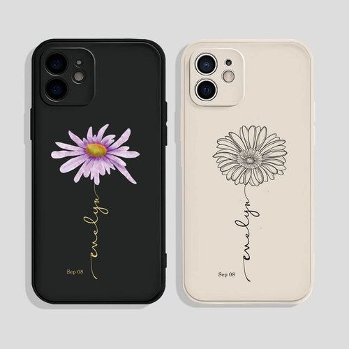 September Birth Flower Phone Case, Aster