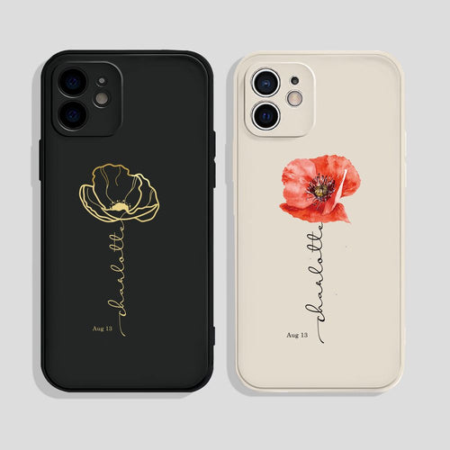Poppy Aug Birth Flower Phone Case