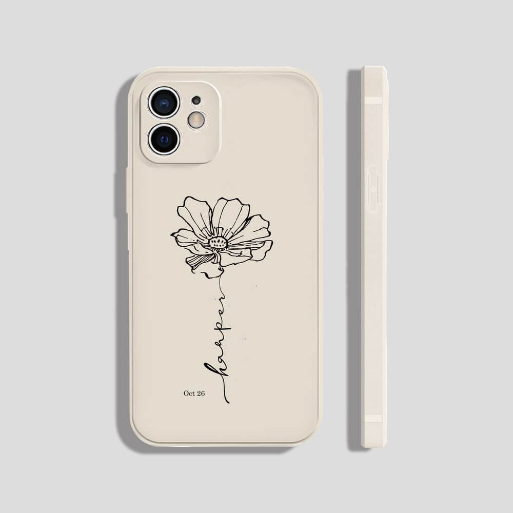 October Birth Flower Phone Case, Cosmos
