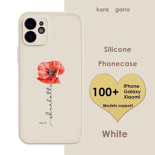 Poppy Aug Birth Flower Phone Case