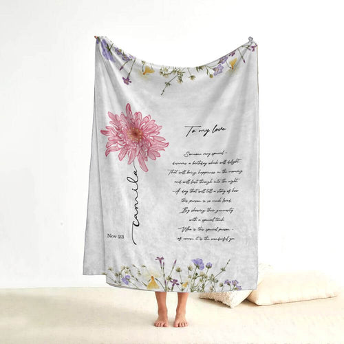 November Birth Flower Blanket - Chrysanthemum