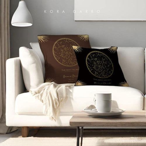 koragarro Custom Star Map Print, Night You Were Born, New Baby Gift, Stars The Night Sky, Stars Above Map, Wedding Constellation Print Gift , custom pillow, polyester pillow