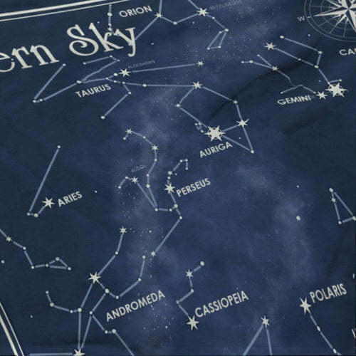 koragarro Hemisphere Constellations blanket, star map throw blanket, astronomy gift