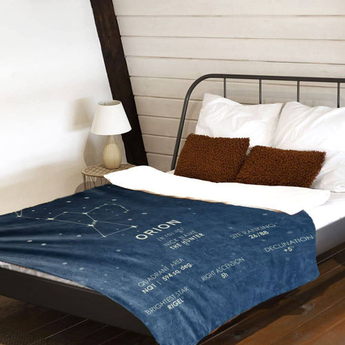 koragarro Orion Constellation Blanket, throw blanket, star map blanket, astronomy gift