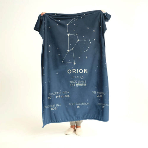 koragarro Orion Constellation Blanket, throw blanket, star map blanket, astronomy gift