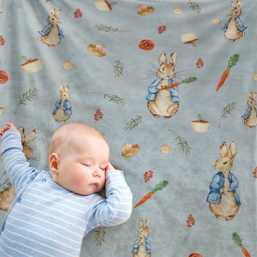 koragarro-peter rabbit-throw blanket, gift to baby-new born