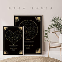 The Night We Met - Star Map Gold Foil