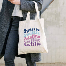 Load image into Gallery viewer, personalized Swiftie name sign, custom wavy stacked retro name design, groovy name desing, name monogram, koragarro personalized gift, taylor swift names, png jpg svg bundle, birthday, party, anniversary gift