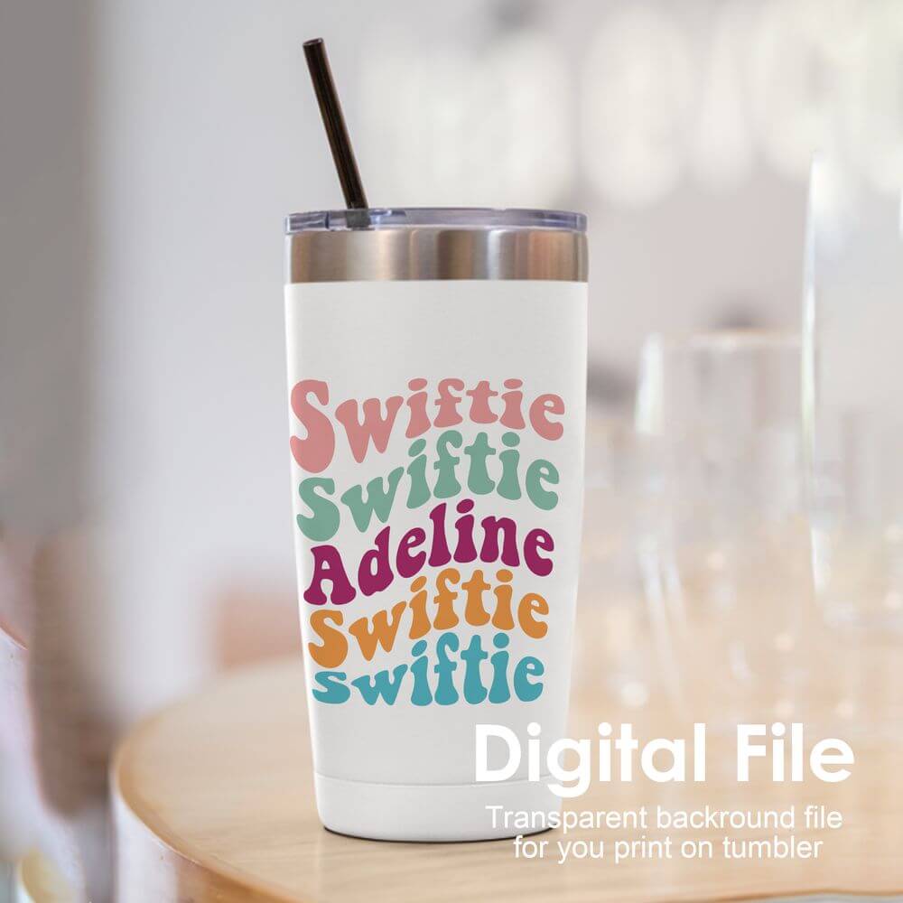 personalized Swiftie name sign, custom wavy stacked retro name design, groovy name desing, name monogram, koragarro personalized gift, taylor swift names, png jpg svg bundle, birthday, party, anniversary gift