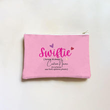 Load image into Gallery viewer, Koragarro Personalized swiftie name cosmetic bag, makeup bag, coin organizer, custom travel case, Swiftie gift, Swiftie Birthday Gifts,Tayor Swift Merch, Taylor&#39;s version, My best era,  persoanlized cosmetic bag, custom gift, gift to sister, best friend, bridal shower gift