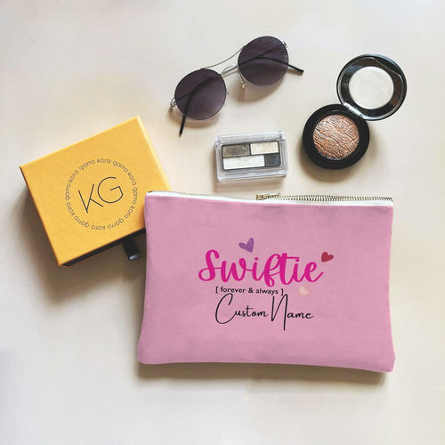 Koragarro Personalized swiftie name cosmetic bag, makeup bag, coin organizer, custom travel case, Swiftie gift, Swiftie Birthday Gifts,Tayor Swift Merch, Taylor's version, My best era,  persoanlized cosmetic bag, custom gift, gift to sister, best friend, bridal shower gift